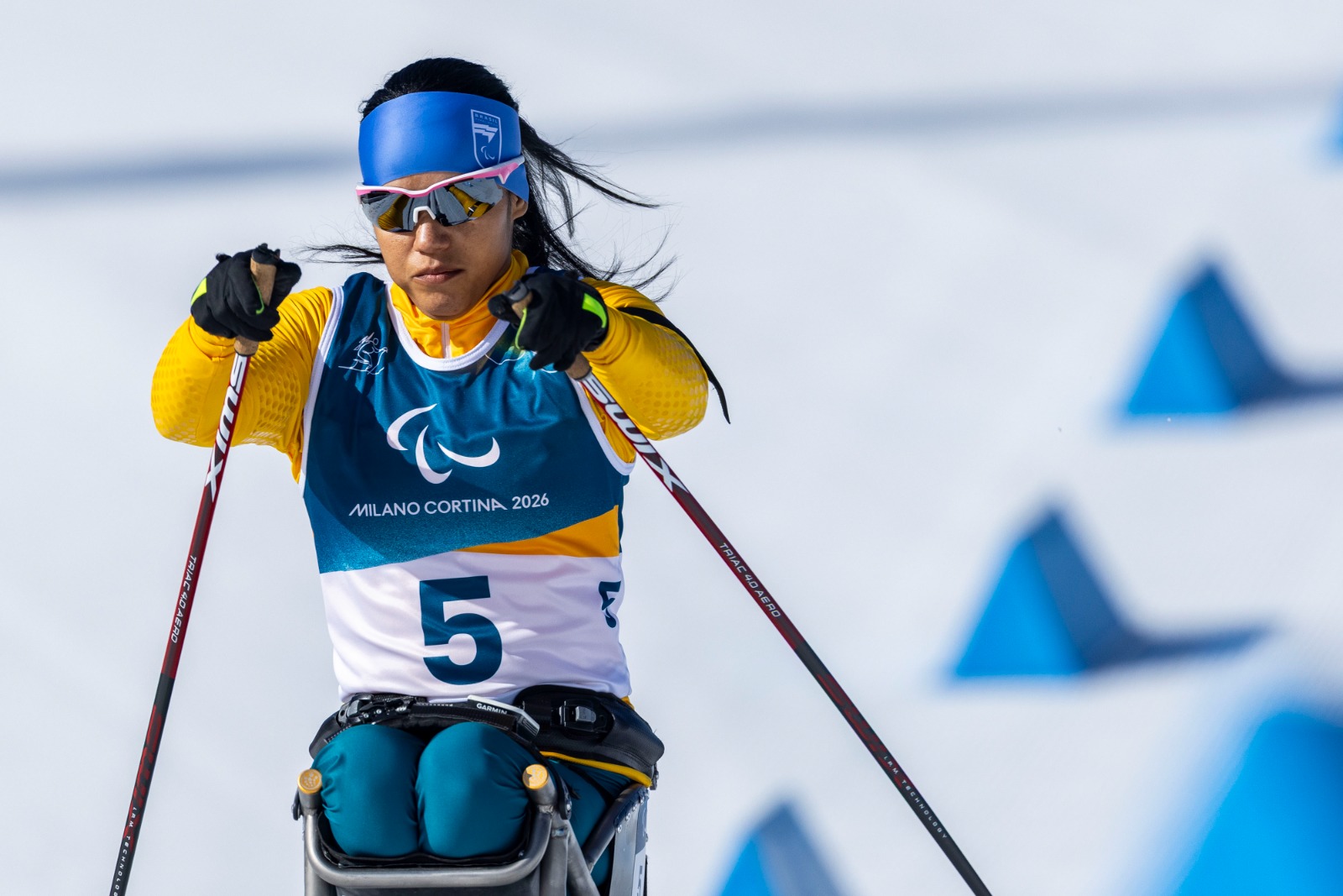 Atletas do Time SP, Aline Rocha e Cristian Ribera terminam ‘no top 5’ da prova de 10 km de esqui nos Jogos Paralímpicos de Inverno